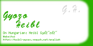 gyozo heibl business card